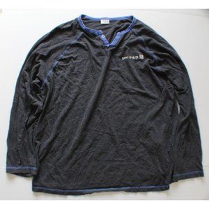 United Airlines Logo Shirt Long Sleeve - Size Small Medium S/M
